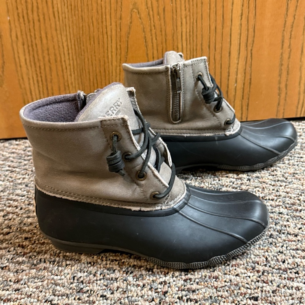 Sperry Black and Gray Waterproof Boots